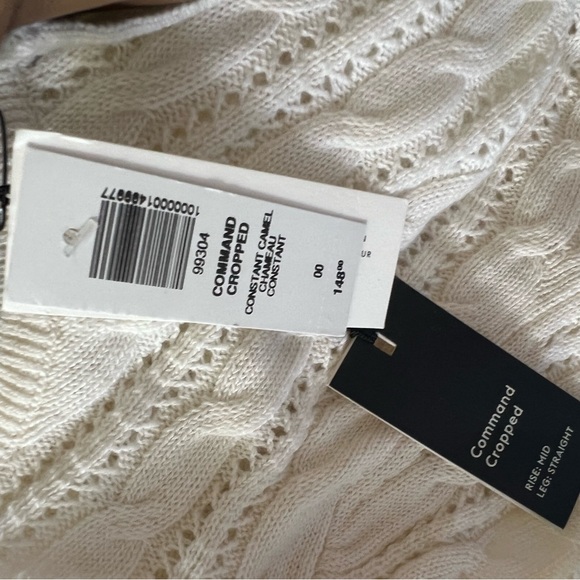 BNWT Aritzia Command Cropped pants 00 - Picture 2 of 2